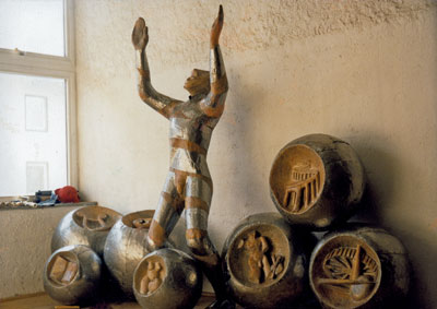 Part of the architectural sculpture Tree of Knowledge by Lubo Kristek